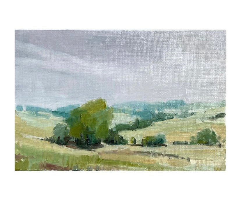Valley Below • oil on canvas paper 5x7"