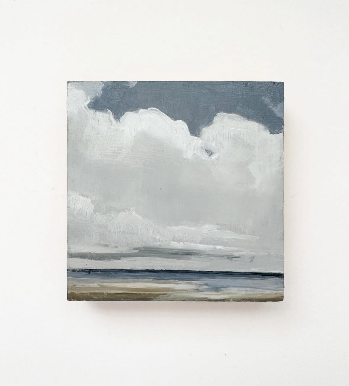 Clouds on Clouds • oil on wood 4x4"