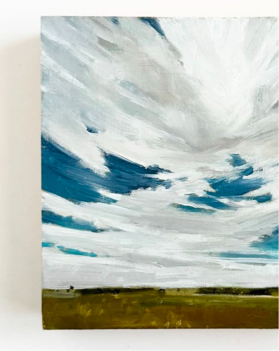 Near Meridian • oil on wood 4x4"