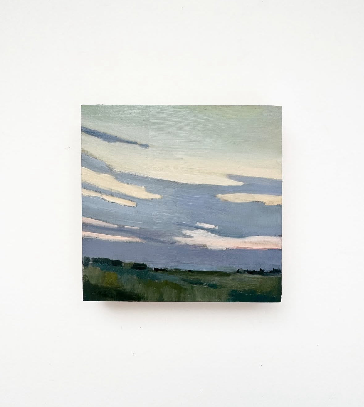 Happy Place • oil on wood 4x4"