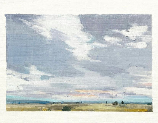 Blue Horizon • oil on canvas paper 5x7"