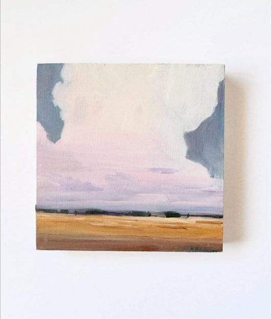 Up Top • oil on wood 4x4"